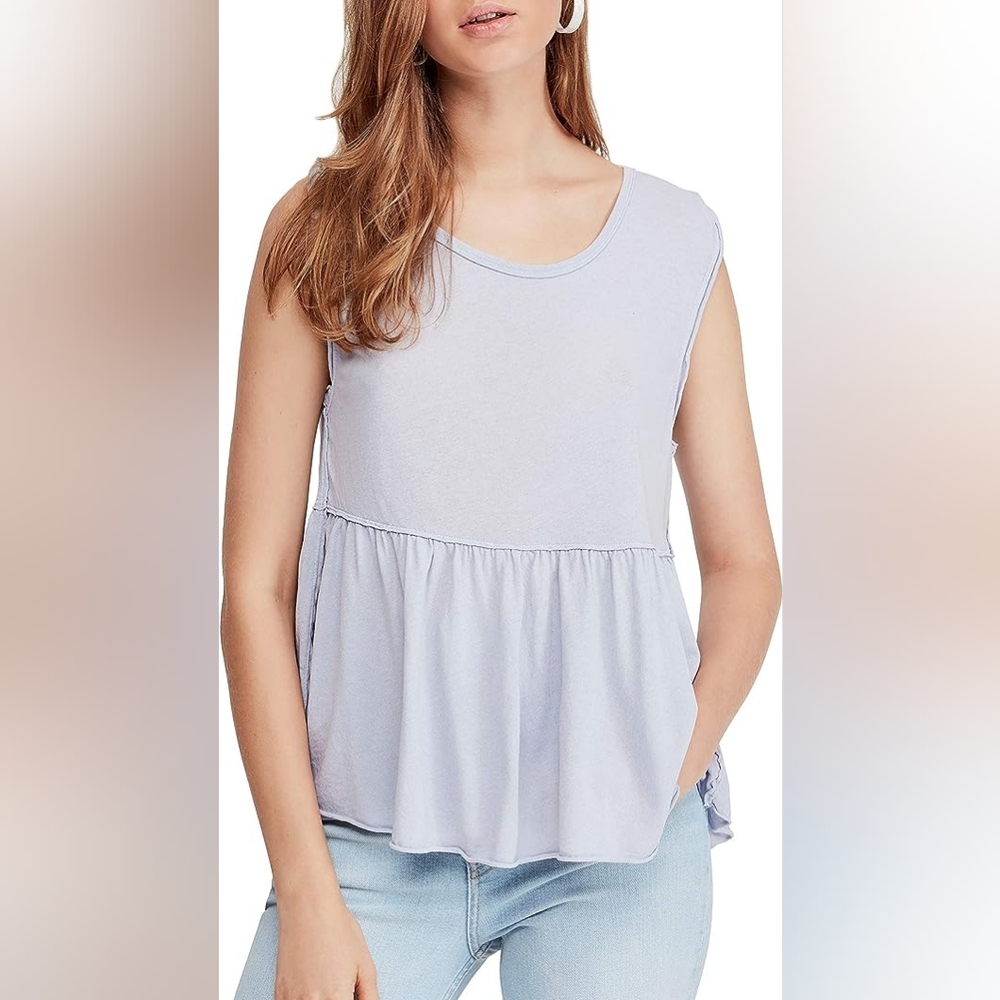 Free People Anytime Tank Baby doll style size XS Flowy Lilac